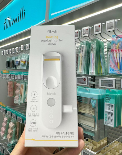 韩国FILLIMILLI 电烫睫毛夹卷翘USB充电款加热变色太阳光姜妍推荐