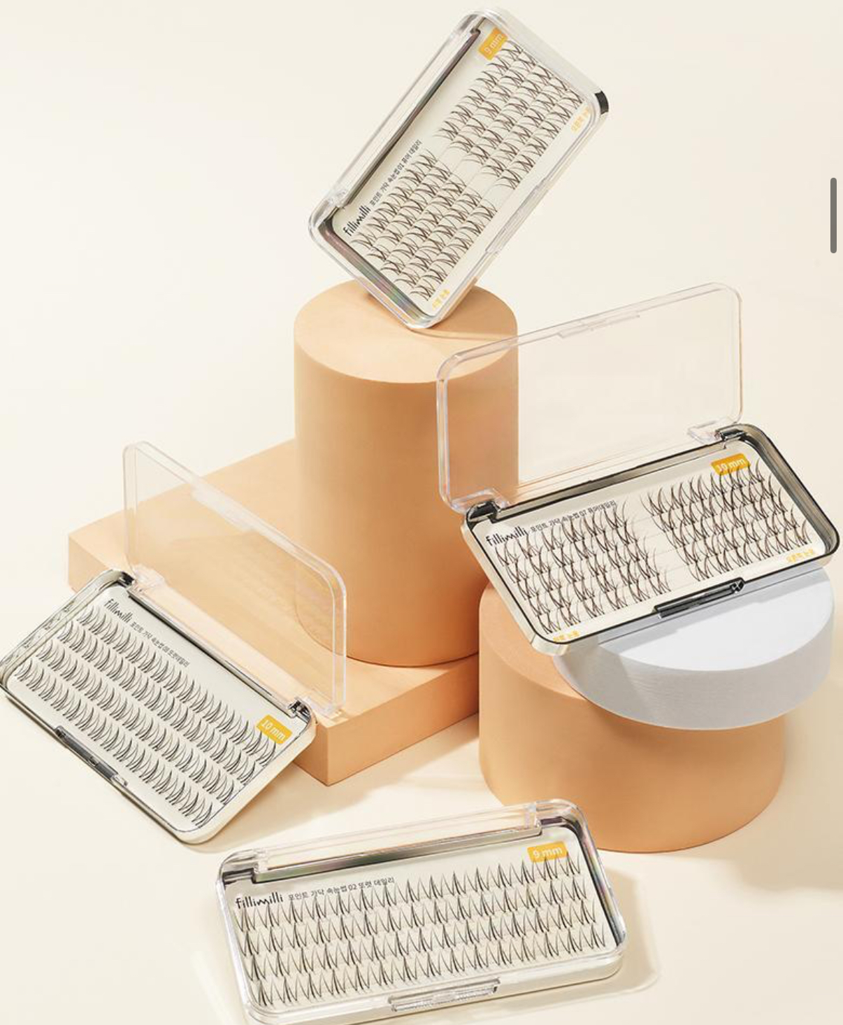 韩国FILLIMILLI假睫毛单簇自然分段式防真睫毛自然纤长感9MM 60p