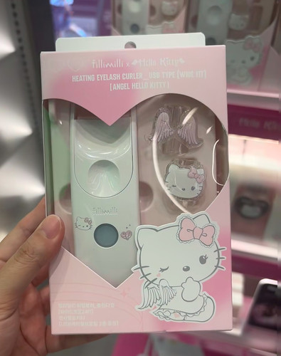 韩国Fillimilli联名hellokitty限定粉扑眼化妆刷烫睫毛套装粉底刷