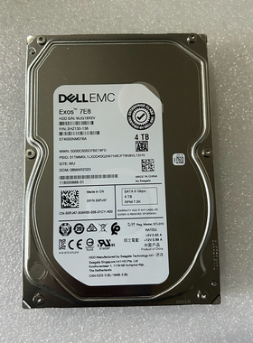 戴尔DELL 0XPJ47 4T SATA ST4000NM016A企业级服务器硬盘现货