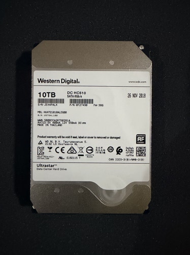 西数10T企业级硬盘WD10TB监控录像机NAS储存阵列10t台式机械硬盘