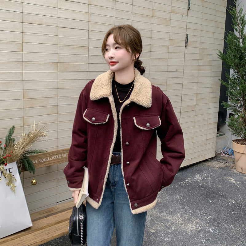 [现货]新品现货皮毛一体外套ZB179-822-P185K278,女装短外套,浙宝179