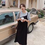 大货已出!!!2025年新款拼色连衣裙女款式大摆女款1625-P95-K158，商品下架区，浙宝179