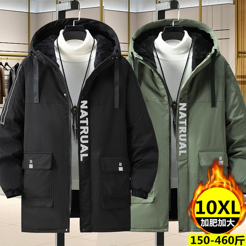 冬季加肥加大码加厚棉服男士