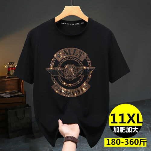 潮牌半袖宽松大码短袖140-360斤