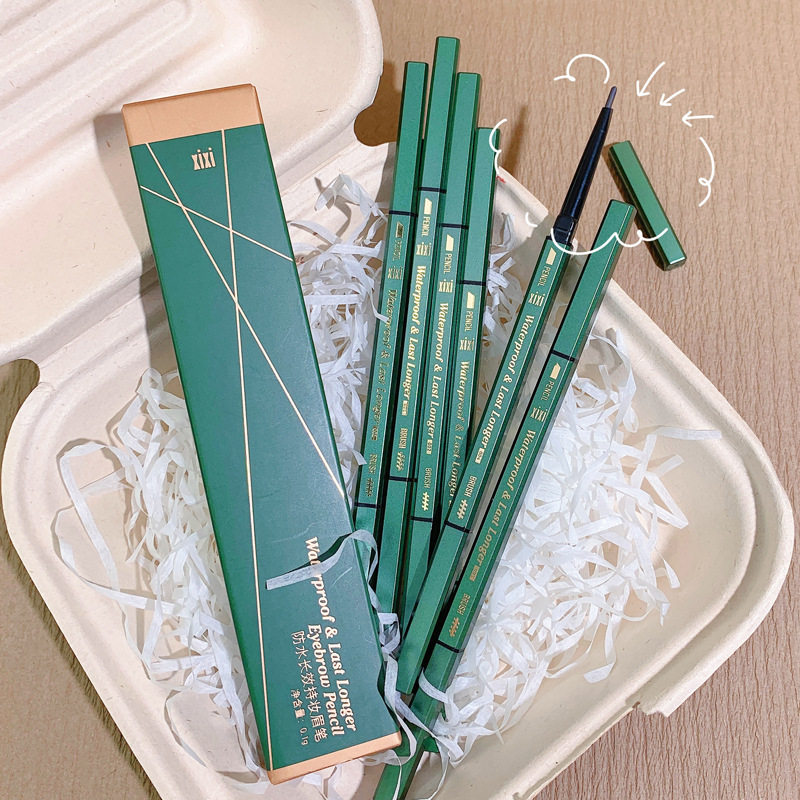 彩妆xixi防水长效持妆眉笔化妆师专用自然立体根根分明极细双眉笔