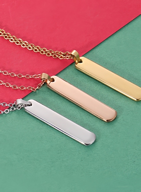 抛光工艺个性棒吊坠配饰