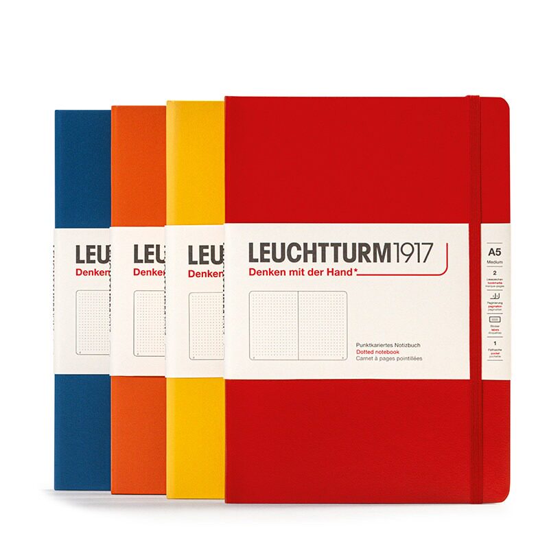 LEUCHTTURM1917灯塔经典笔记本软硬封面A5记事本商务手账