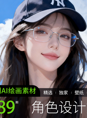 AI绘画参考高清美女动漫游戏CG青春活力阳光女孩素材图片手机壁纸