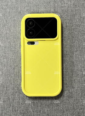 小众柠檬黄色凹凸磨砂适用iQOO气囊Z9TURBO+手机壳IQOO13防摔12PRO个性Z8全包Neo9简约10纯色U5软6硅胶7se女