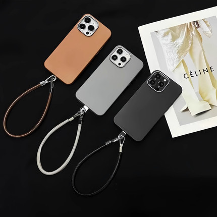 纯色Find X6适用OPPO金属镜头框Reno11带皮绳A3手机壳10好看A2M女9/7皮纹1简约K12软8PRO+硅胶A58X男5K套A92S