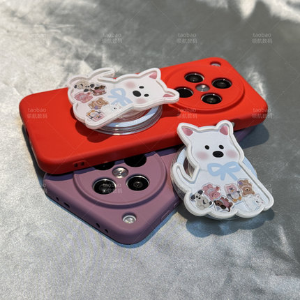 摇摇乐西高地Find X8适用OPPO磁吸支架一加12内置Reno13手机壳11PRO新款ACE5防摔X7ultra全包卡通软硅胶男女