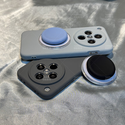 纯色圆形磁吸支架Find X8适用OPPO内置Reno13新款一加12手机壳11PRO防摔ACE5无线充电X7ultra全包男女软硅胶