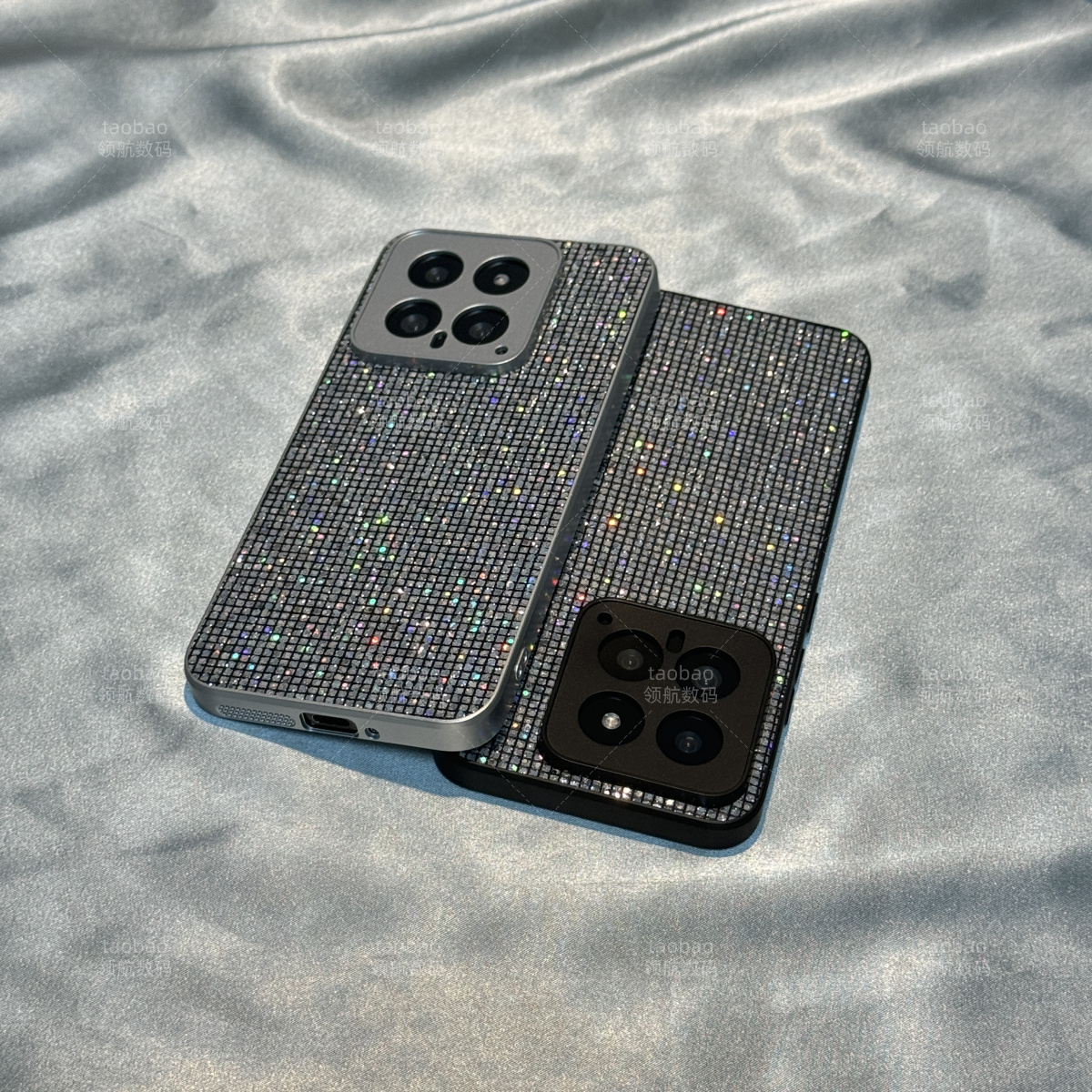 高级感闪粉亮片小米15/14手机壳K80新款K70红米K60E小众奢华13PRO潮牌K50至尊版K70镭射13T全包网红女防摔套