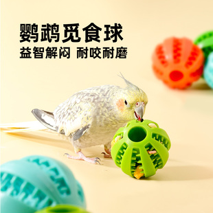 鹦鹉解闷解压益智磨牙觅食球玩具啃咬小鸟牡丹小太阳玄凤训练磨嘴