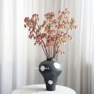 【云花甄选】进口葡萄天灯客厅大花瓶桌面插花餐桌摆放真鲜花空运