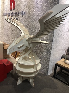 动物路径NC 老鹰动物书架图纸cad 开料软件 云承开料软件