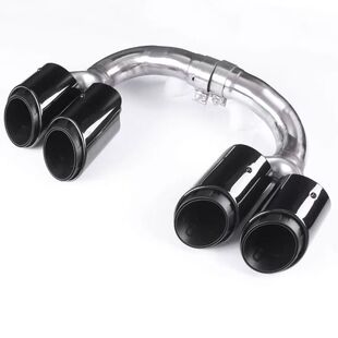 保时捷卡宴四出尾喉升级运动三层尾喉排气改装 适用于11 24款