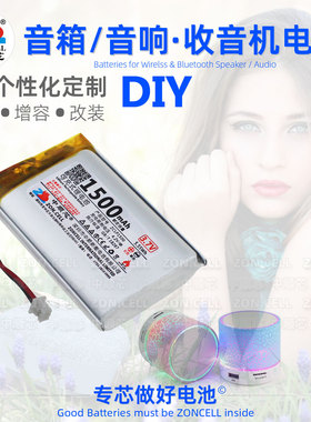 中顺芯无线蓝牙插卡音箱收音机锂电池 适用罗技漫步者JBL先科猫王