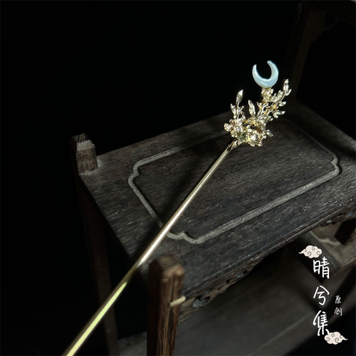 晴兮集发簪古风白蝶贝