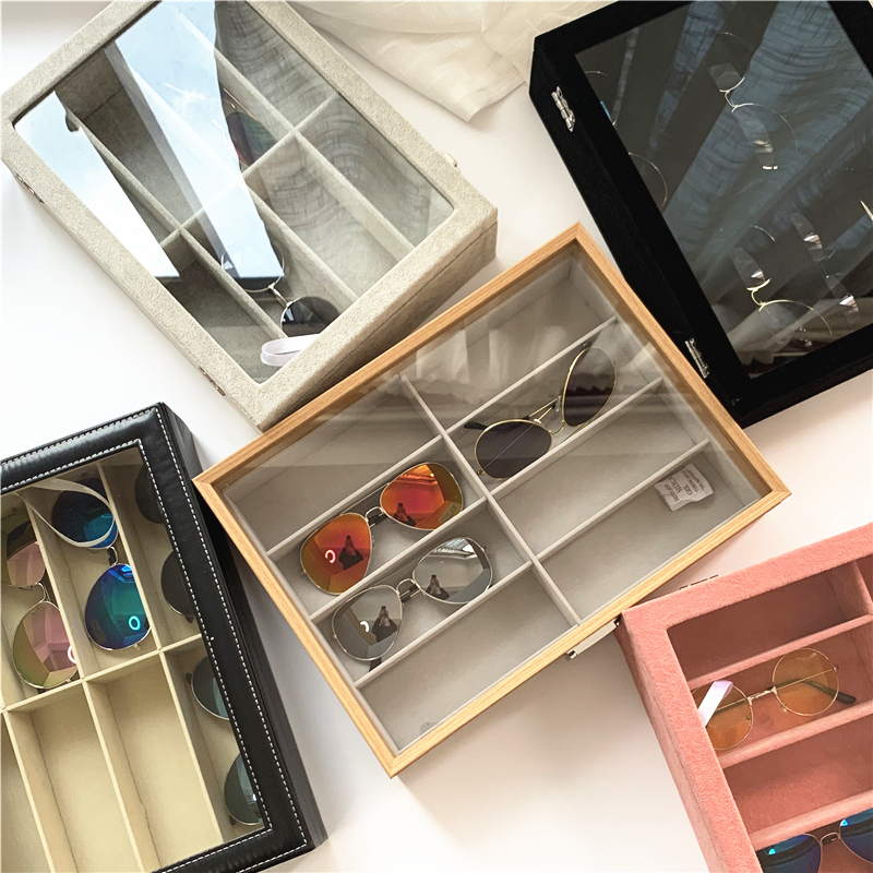 玻璃墨镜展示架收纳整理眼镜