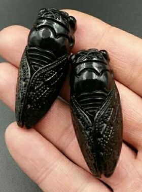 新疆和田玉金蝉吊坠 天然和田玉知了吊坠和田玉 一鸣惊人挂件男女