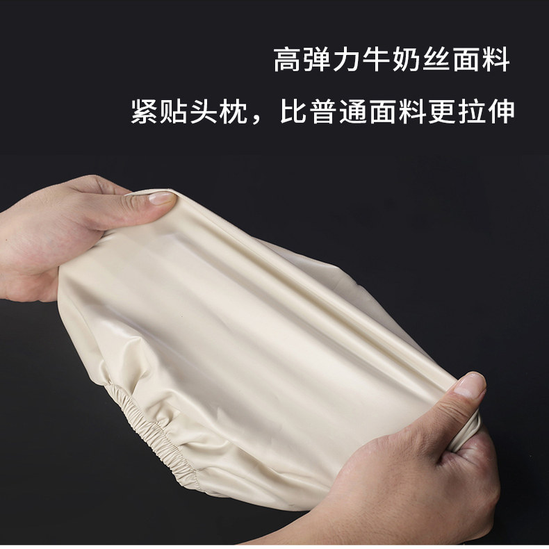 车内头枕罩防尘改装通用汽车座椅套全包皮革头枕套防脏防油保护套图片
