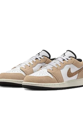 Air Jordan 1低帮板鞋女白黄复古休闲鞋运动鞋DZ5368-201山东mj仓