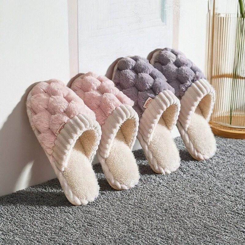 新款男女士棉拖秋冬季舒适保暖防滑情侣毛毛绒拖鞋时尚休闲棉拖鞋,女鞋,毛毛鞋,淘宝优惠券,粉丝福利购,淘宝优惠卷