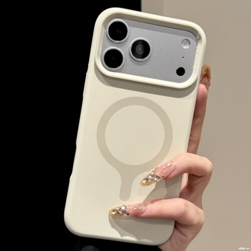 ins超好看适用苹果17Promax手机壳iPhone16pro新款巴胺撞色磁吸液态硅胶按键全包简约ins大孔防摔保护套软壳