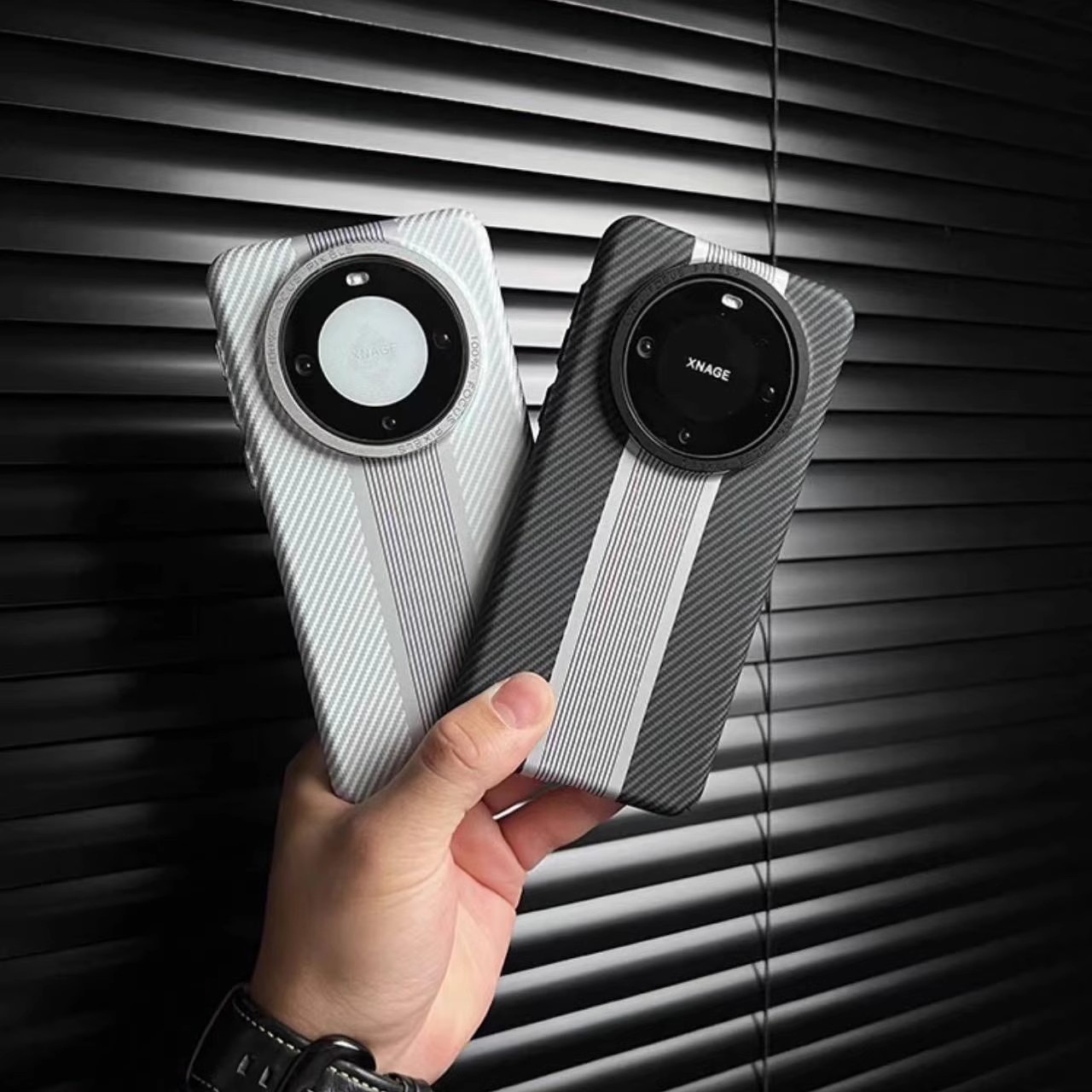 高品质肤感抗指纹适用华为mate70pro手机壳新款磁吸充电mate60pro+碳纤维纹Pura70商务50超薄mt40pro金属按键