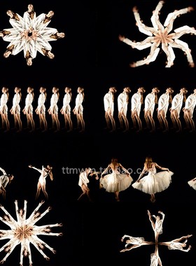 60个艺术奇妙优雅走秀人物实拍跳舞抽象视频素材VJloops Footage