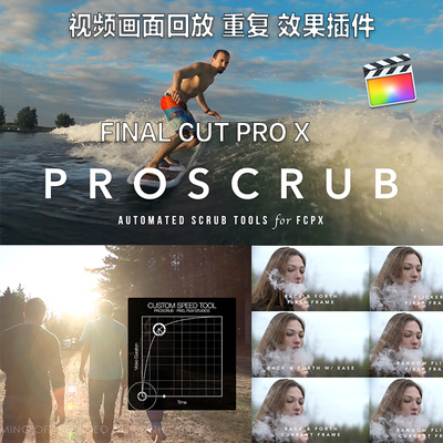 视频画面回放 重复 效果插件fcpx效果插件final cut pro x 10