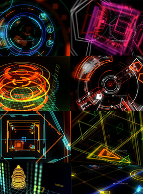 20个resolume官网vj高清视频素材 DXV编码 vjLOOP HeadsUp