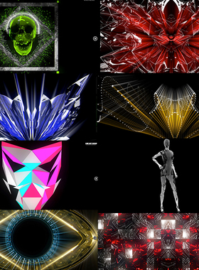 20个抽象科技动感动画视频素材 LIME ART  Compilation VJloop