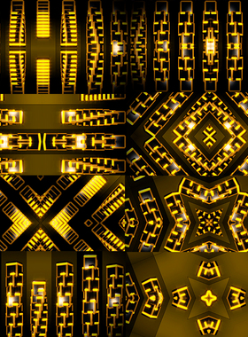 Golden Bouncing6个金色无缝循环视频素材vjloop舞台背景大屏幕