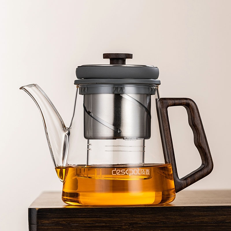 顶壶旋转升降泡茶壶茶水分离过滤冲茶器茶汤浓淡可控创意茶具套装