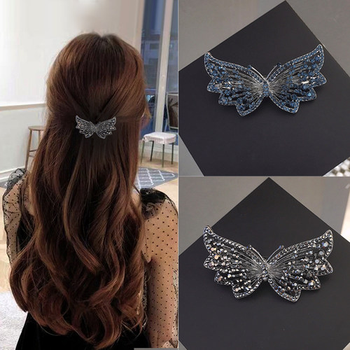 小清新蝴蝶弹簧夹顶夹横夹