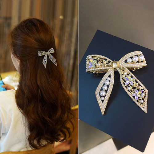 优雅蝴蝶结百搭后脑勺发夹