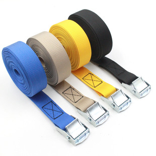 加厚拉紧带尼龙压扣不锈钢拉紧带固定捆绑带简易行李货物打包带