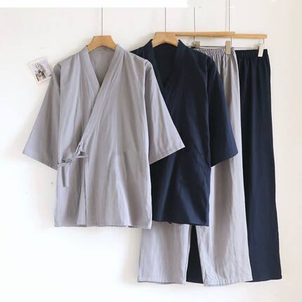 新中式古风改良夏季汉服男女交领系带宽松短袖长裤套装大码300斤