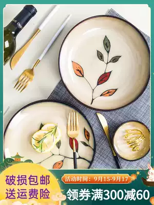 Yuquan colorful ceramic bowls of rice home a single large soup pao mian wan plate dish dishes can ju tao zu