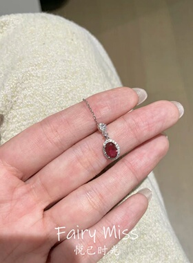 通体S925纯银蛋形欧美经典锁骨链