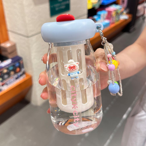 玻璃杯女生高颜值耐热泡茶杯子