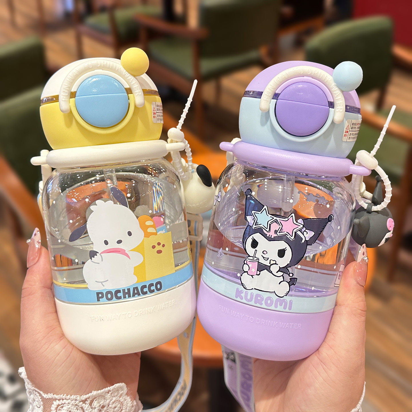 三丽鸥儿童三饮tritan耐热水杯