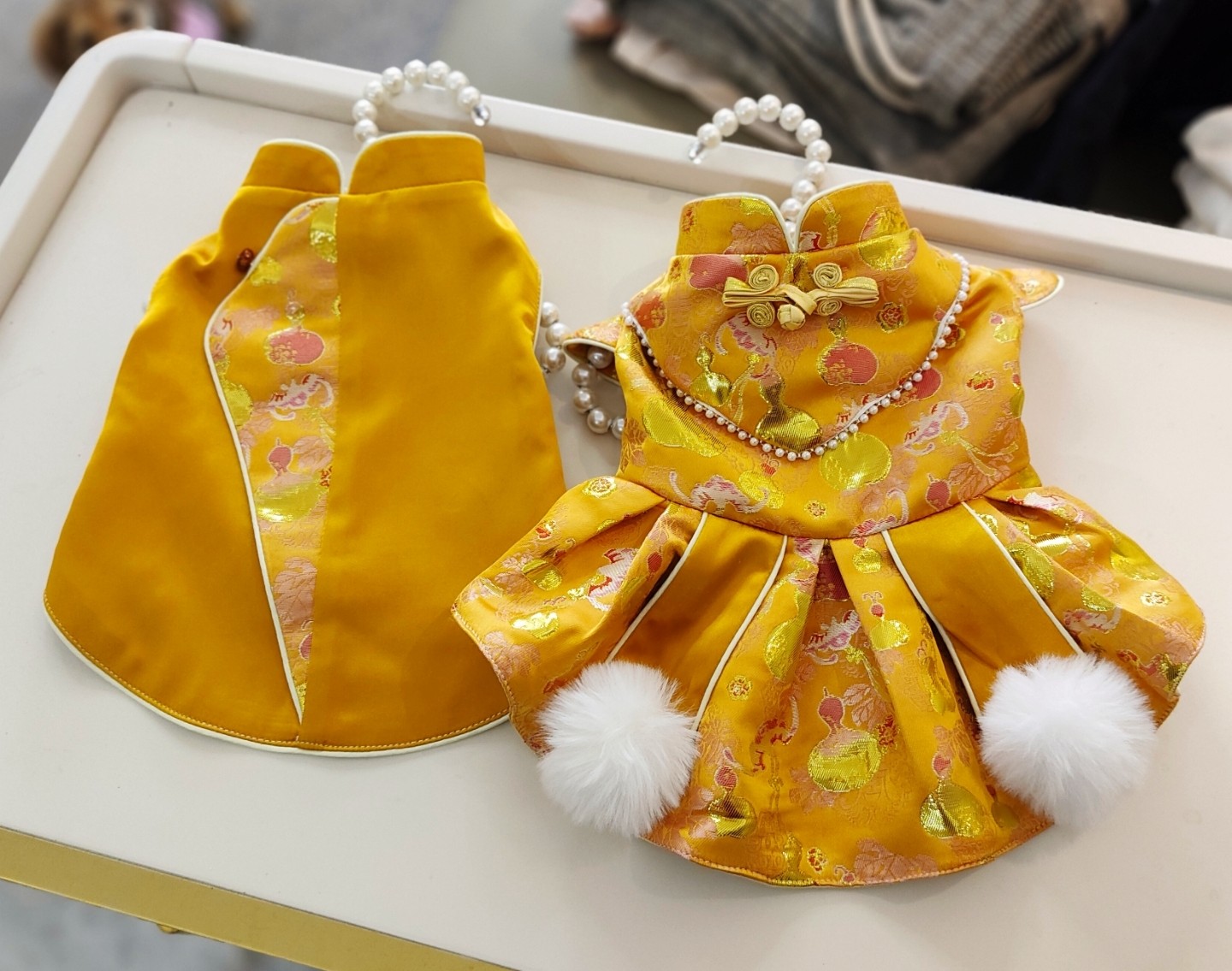 宠物衣服新中式拜年服定制金色,宠物/宠物食品及用品,狗宠物服装/雨衣,淘宝优惠券,粉丝福利购,淘宝优惠卷