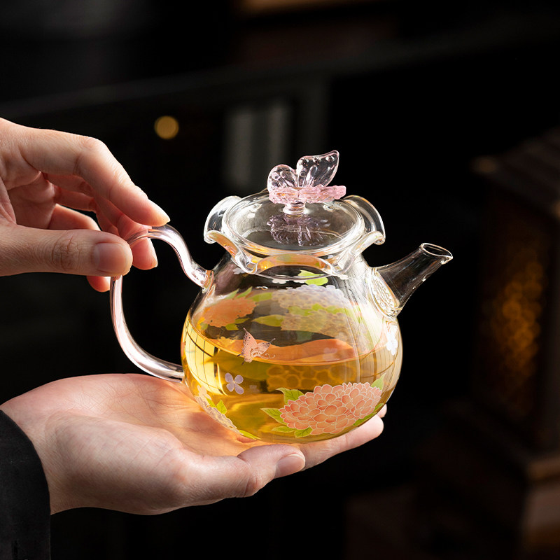 高级玻璃茶具茶壶精致泡茶壶水壶