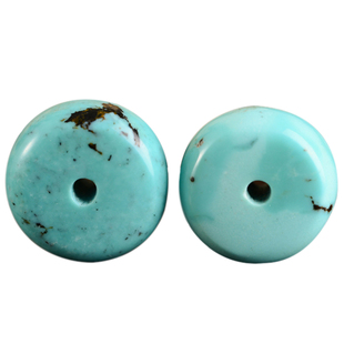 原矿湖北绿松石散珠星月菩提配饰隔片隔珠瓷高垫片星月配饰隔珠