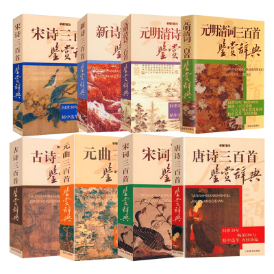 唐诗宋词元曲古诗宋诗元明清诗元明清词三百首鉴赏辞典（上海辞书出版社文通版）中国古诗词鉴赏书籍