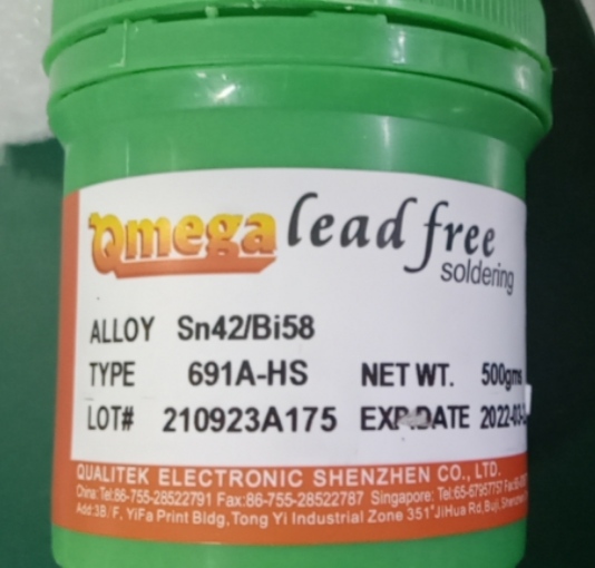 科利泰 Qualitek品牌无铅低温散热器锡膏 691A-HS SMT DSP968